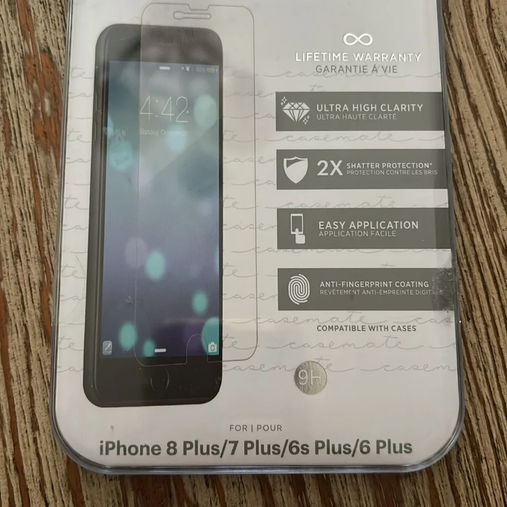 NEW Case-mate Glass Tempered Screen Protector